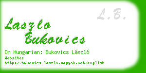 laszlo bukovics business card